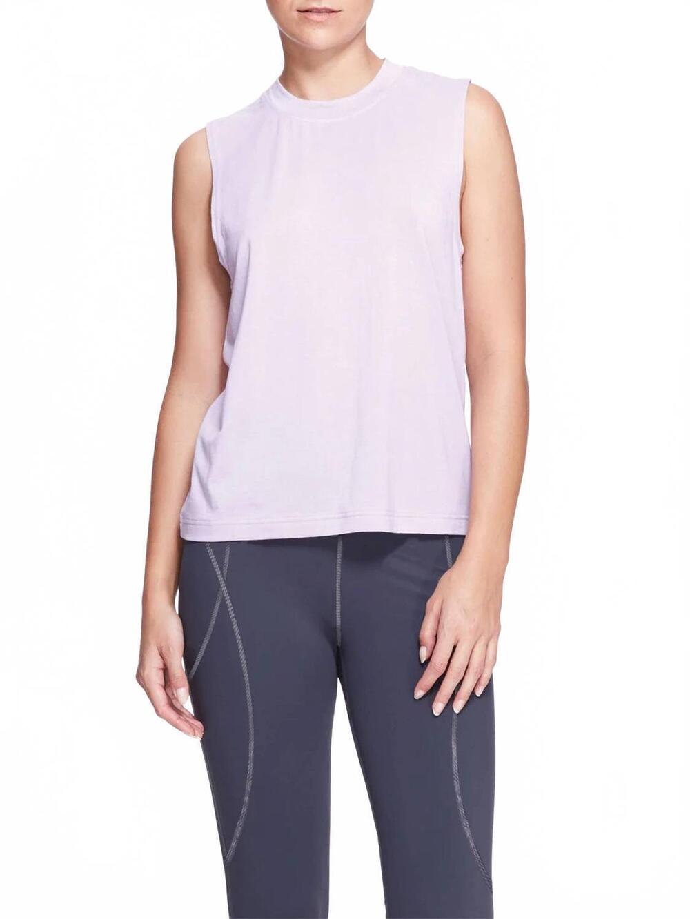 NEW MARCHESA ATHLEISURE casey tank top in lavender